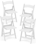 TANGZON 4 Pack Resin Folding Chairs