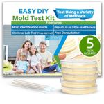 Air Mold Test Kit - Evviva Sciences - 5 Simple Mold Detection Tests - Optional Lab Analysis - Test HVAC System, Room Air, & Home Surfaces - Includes Detailed Mold ID Guide