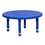 Flash Furniture 33'' Round Blue Pla