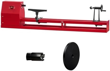 14" x 40" Benchtop Wood Lathe, 0.5 HP 370W Variable Speed Woodworking Lathe Machine with 4 Speeds (885-2425 RPM), Includes Chisels, Faceplate & Tools – for Precision Woodturning