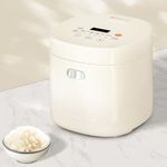 Feekaa Rice Cooker Small 1.5L,Small Sous Vide Cooker for 1-2 People, Mini Electric Rice Cooker, 6 Modes White Rice/Quick Cook/Brown Rice/Cake/Yogurt, 24h Timer Delay & Keep Warm, 3 Cups Uncooked White