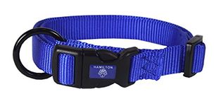 Hamilton 1-Inch Adjustable Dog Collar, Large, Fits 18-Inch by 26-Inch, Blue