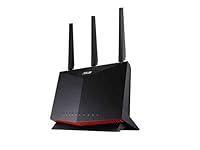 ASUS RT-AX86U (AX5700) Dual Band WiFi 6 Extendable Gaming Router, 2.5G Port, Gaming Port, Mobile Game Mode, Port Forwarding, Subscription-Free Network Security, Instant Guard, VPN, AiMesh Compatible