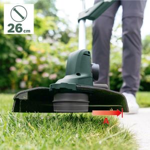 Bosch Cordless Grass Trimmer 18V – 26cm, Adjustable Handles, 1 Battery