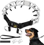 Mayerzon No Pull Dog Collar with Buckle for Medium Large Dogs Pitbull Doberman Rottweiler, Adjustable Dog Training Collar for Pulling, Anti Pull Dog Collar with Backup Collar for Walking Training