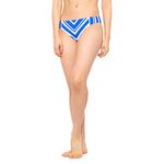 La Blanca Women's Bikini Bottoms, China Blue/White//Archistripe, 10