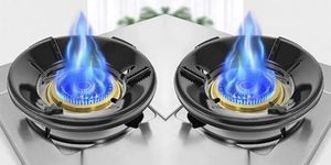 UCRAVO 2Pcs Black Gas Stove Windshield Gas Stove Burner Grate Metal Brackets Wok Stand Electric Stove Burners Gas Burner Wok Pan Support Rack Saving Gas Hood Wrought Iron Household Cast Iron Hob