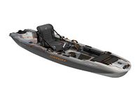 Pelican Catch Mode 110 Premium Angler Kayak - Fishing Kayak with Lawnchair seat and Rudder - 10.5 ft - Granite