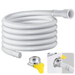 Saillong Patent Pending Dehumidifier Drain Hose, Flexible Universal Drain Hose with Cuttable Rubber Adapter and Connect Clamp, Hose Replacement for Most of Dehumidifiers, Air Conditioners(13 Feet)