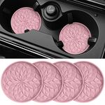 ME.FAN Car Cup Coaster [4 Pack] Silicone Car Coasters/Cup Mats - 2.75In Universal Non-Slip Recessed Car Interior Accessories - Car Cup Holder Insert Coasters Dusty Rose