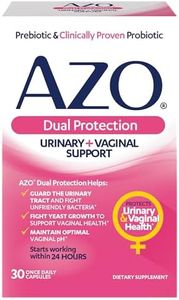 AZO Dual Protection | Urinary + Vaginal Support* | Prebiotic Plus Clinically Proven Women’s Probiotic | Starts Working Within 24 Hours | 30 Count, Multi