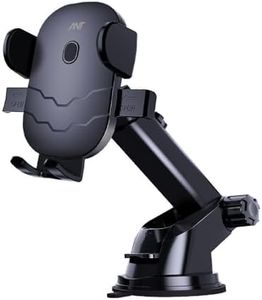 Ant Aura 10 Car Phone Holder 360° Rotation, Strong Suction Cup for Dashboard, Windshield & Window Adjustable Mount for 4 to 7 Inch Smartphones