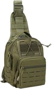 BOMTURN Tactical Backpack-1000D Waterproof Military Backpack/Laser-Cut/CCW Bags Sling Bag Tactical Satchel Shoulder Bag Men