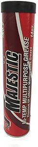 Majestic Lithium Multipurpose Red Hi Temp Grease, NLGI No. 2, 14 Oz. Tube (Case of 10)