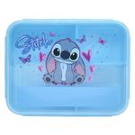 Disney Stitch Kids Lunch Box Official Stitch Merchandise by Polar Gear - Stitch Gifts For Girls - Back To School Supplies – 3 Compartment Stitch Lunch Box for Kids