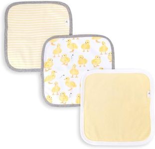 Burt's Bees Baby Washcloths, Absorbent Knit Terry, Super Soft 100% Organic Cotton