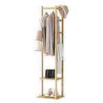 Medla Bamboo Clothing Rack, Corner 