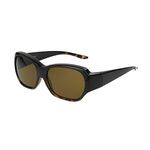 Dioptics Women's Solar Shield-Jasmine Fits Over Sunglasses, Tortoise, Medium