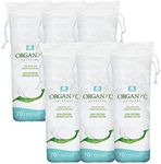 Organyc - 100% Certified Organic Cotton Rounds - Biodegradable Cotton, Chemical Free, for Sensitive Skin (420 Count) - Daily Cosmetics. Beauty and Personal Care