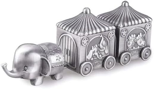 Feyarl First Curl and Tooth Elephant Keepsake Box Train Souvenir Box for Kids Gift