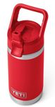 YETI Rambler Jr 12 oz (355 ml) Kids Water Bottle (Rescue Red) – Kids Stainless Steel Water Bottle – Insulated to Keep Drinks Cold – 100% Leakproof Straw Cap – 5 Year Warranty