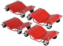 Wheel Dolly, 3000LBS Car Dolly, Wheel Dollies Car Dolly Set of 2 Piece, Car Moving Dolly Moving Cars, Trucks, Trailers, Motorcycles and Boats - Red