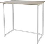 Folding Utility Table | Space-Saving Desk already assembled just fold the legs out | Folds Flat to Store | For: Meal times, Hobbies & Work/Study | L80 x W45 x H74cm | From Easylife