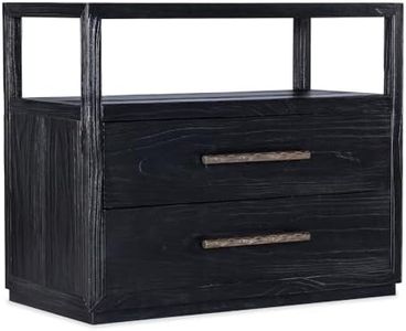Hooker Furnishings Linville Falls Two-Drawer Nightstand with Oak Veneer - Smoked Gray