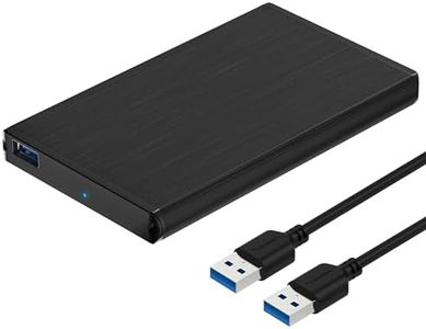 SABRENT [Upgraded Version Support UASP] Ultra Slim USB 3.0 to 2.5-Inch SATA External Aluminum Hard Drive Enclosure [Black] (EC-UK30)