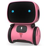 GILOBABY Interactive Smart Robot Toys, Intelligent Robot Toys for Kids, Children Girls Robotic Toys 3 Years Old Up, Voice Control & Touch Sense, Dance & Sing & Walk, Recorder & Speak Like You