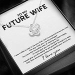 rakva 925 Sterling Silver Gift Future Wife Necklace, To My Future Wife Necklace Future Wife Gifts Necklace Fiancee And Couple Gifts