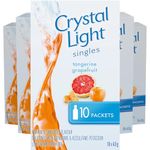 Crystal Light Tangerine Grapefruit Singles, 40g (12 Boxes of 10 Packets)