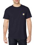 Carhartt Men's Carhartt Force Relaxed Fit Midweight Short-sleeve Pocket T-shirt, Navy, S