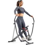 Sunny Health & Fitness Duo Motion Row and Squat Assist, Multi-Functional Workout Trainer with Adjustable Resistance, Easy Setup & Foldable, Glute & Leg Exercise Machine - SF-A022070