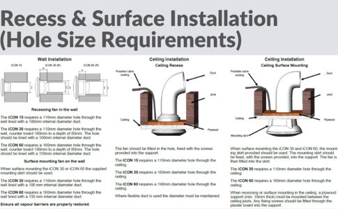 Airflow iCON 15 Timer Extractor Fan – 100mm Bathroom Ventilation