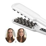 3D Grid Hair Crimper Volumizer Ceramic Professional Hair Fluffy Corrugated Curler Flat Iron Corn Hair Splint Perm 5 Temperatures