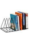 RODIO Iron Triangle Slot Magazine Stand For Desktop,Table Book Organizer Stand For Office,Desktop BookShelf For File Organizer,File Sorter For HomeDecor,Stoage Organizer BookRack For Newspaper Rack