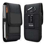 LIKECASE Nylon Phone Holster Belt Clip Cases Cover for LG Wing 5G / LG Q92 5G / LG Velvet 5G UW/LG Stylo/LG Velvet/LG Velvet 5G - Black