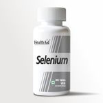 HealthAid Selenium Supplement | Essential Antioxidant Supplement | Immune Support & Superior Absorption | Promote Heart and Lung Health | For Mens & Women - 120 Vegetarian Tablets