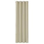 Deconovo Thermal Insulated Blackout Curtain Nursery Curtain Eyelet Curtain for Bedroom 52"x 72" Beige 1 PANEL