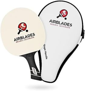 Professional Ping Pong Paddle with Hard Carry Case | Pro Table Tennis Racket | Table Tennis Paddle with Ergonomic Handle | 5 Blades of Wood with Premium Rubber and Sponge by AirBlades