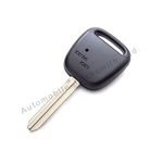 Automobile Locksmith For Toyota 1 side button remote key case shell with TOY43 key blade