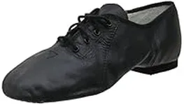 Bloch Dance Women's Jazzsoft Split Sole Leather Jazz Shoe, Black, 8.5