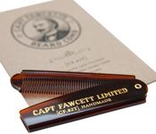 Captain Fawcett's Folding Beard Comb, 7.6 inch Length