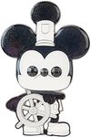 Loungefly Disney 100 Pop! Pin: Black and White Vault - Steamboat Willie Mickey Mouse, Amazon Exclusive