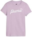 PUMA Girl's Essential + Script Tee, Grape Mist, L