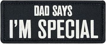 EmbTao Dad Says I'm Special Tactical Patch Embroidered Badge Biker Applique Fastener Hook and Loop Emblem