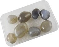 eshoppee 100 gm Grey Agate Stone Tumble Gemstone Tumble