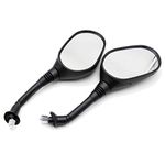 8mm Rear View Mirror, PRO BAT, Motorcycle Scooter ATV Dirt Bike Rearview Mirror for GY6 50cc 125cc 150cc 250cc Scooter Moped Motorcycle (1 pair)