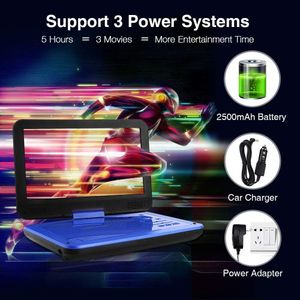 DBPOWER 10-Inch Portable DVD Player – Blue